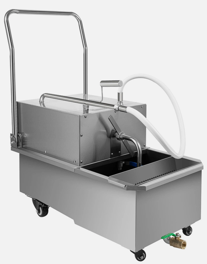 Chariot de filtration Cuirassé C50, qui permet de filtrer les les huiles de friture en profondeur et économisez sur la facture d'huile