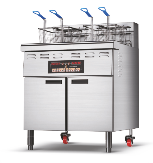 Friteuse ouverte Cuirassé 4 paniers avec relevage automatique