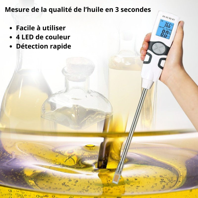 Testeur d'huile électronique permettant de tester la qualité de l'huile de friture