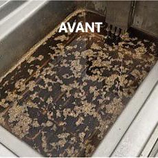 Huile sale avant la filtration de l'huile